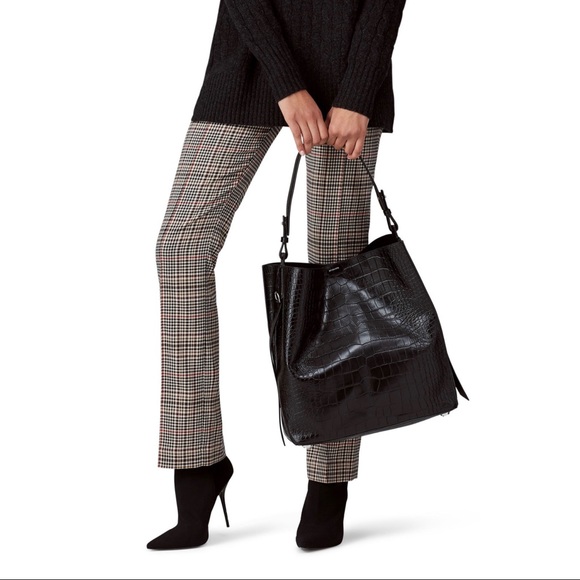 AllSaints Black Polly N/S Tote - Picture 2 of 16